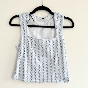 H&M Picot-Trimmed Sleeveless Top